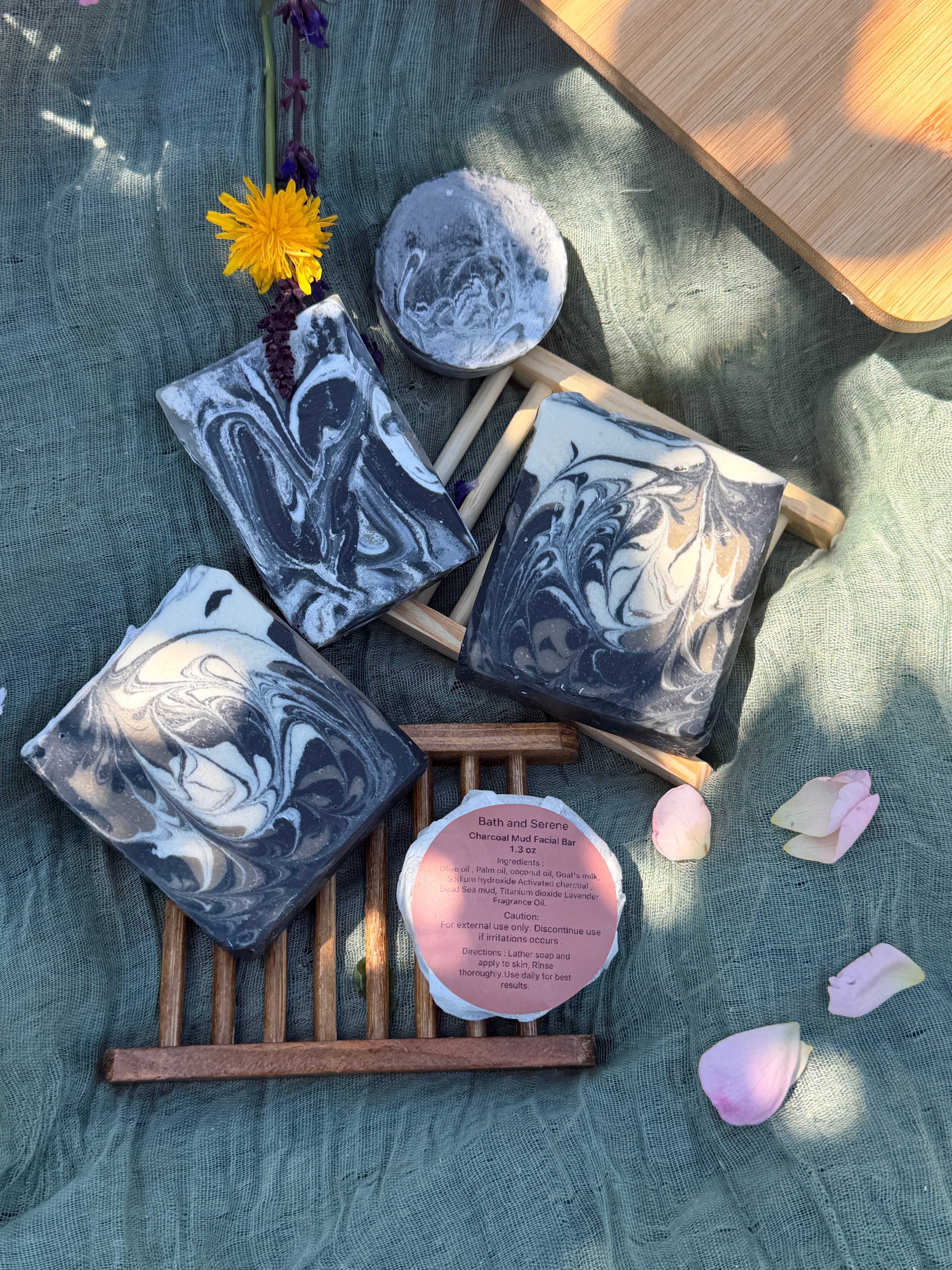 Charcoal mud Facial bar