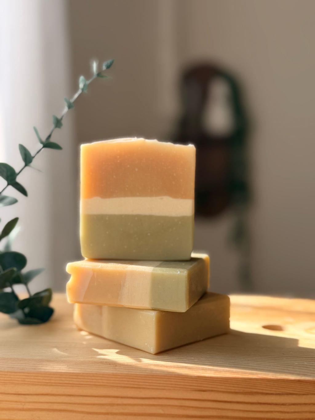 Nettle Sage Golden Glow  Turmeric Goat’s milk soap .