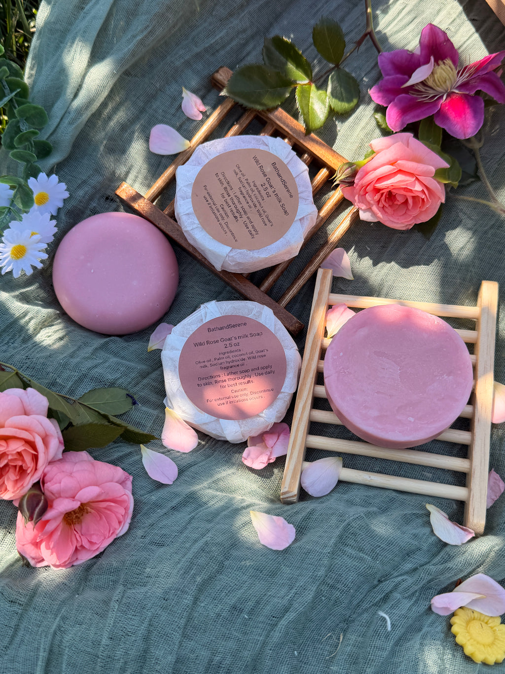 Wild rose Goats milk soap