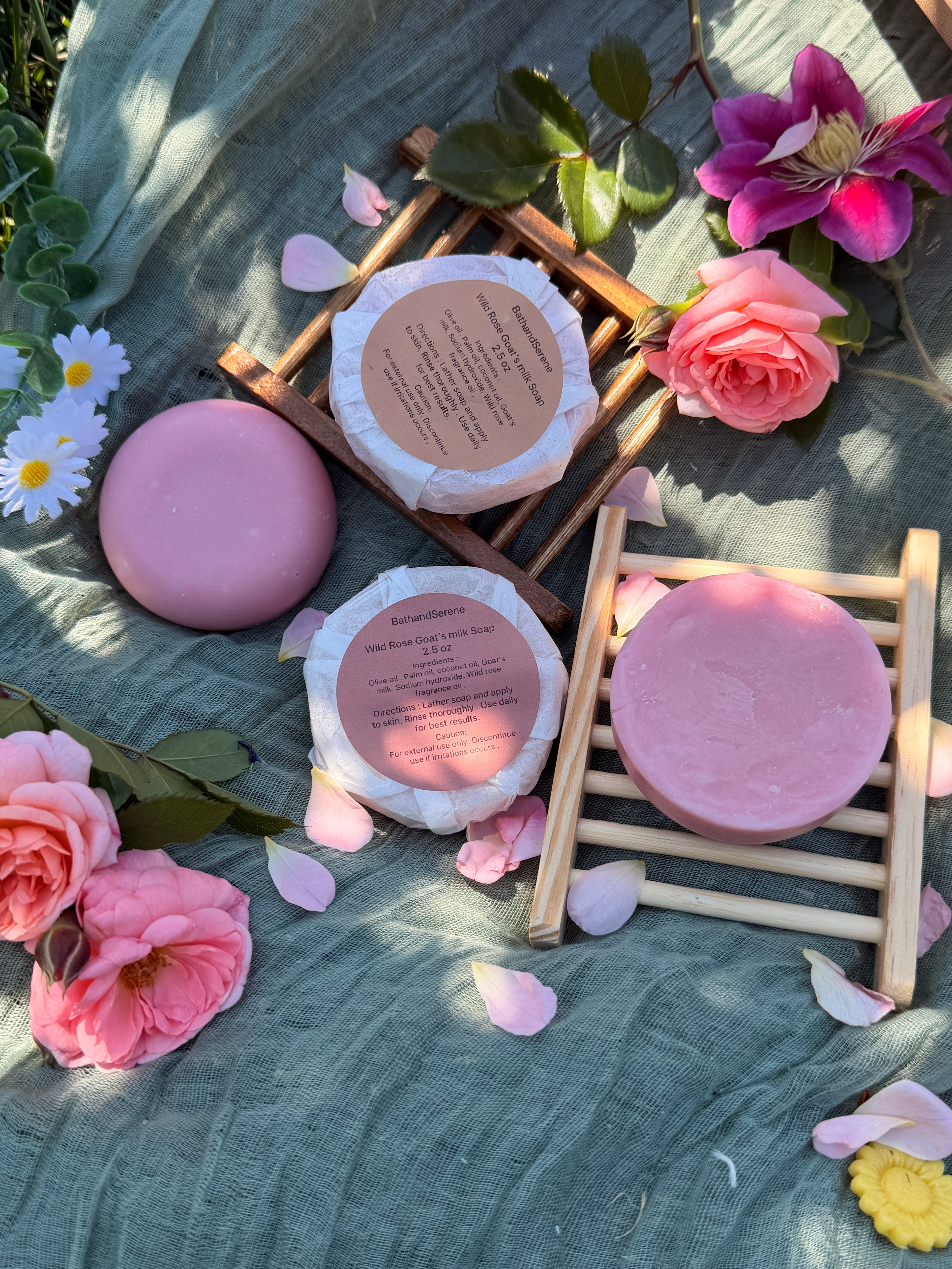 Wild rose Goats milk soap