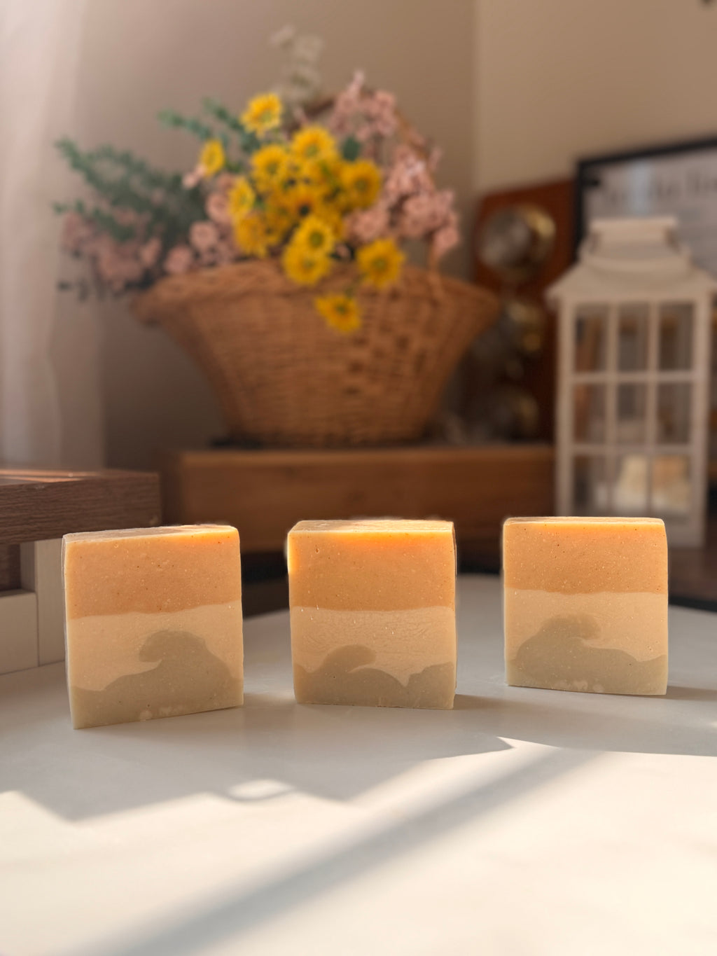 Nettle Sage Golden Glow  Turmeric Goat’s milk soap .