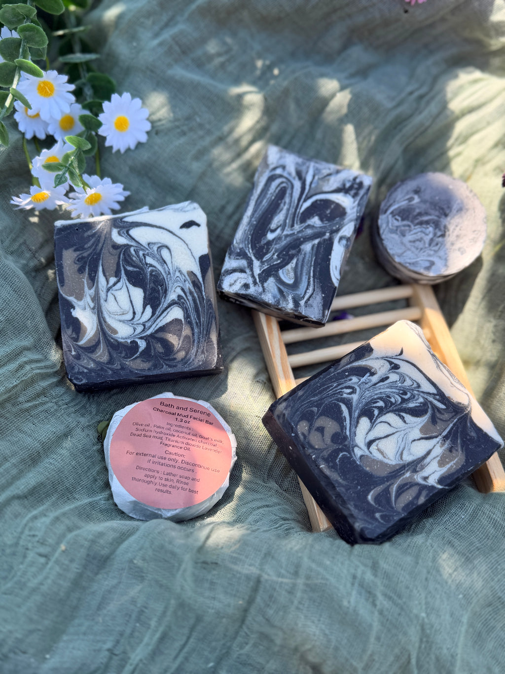 Charcoal mud Facial bar