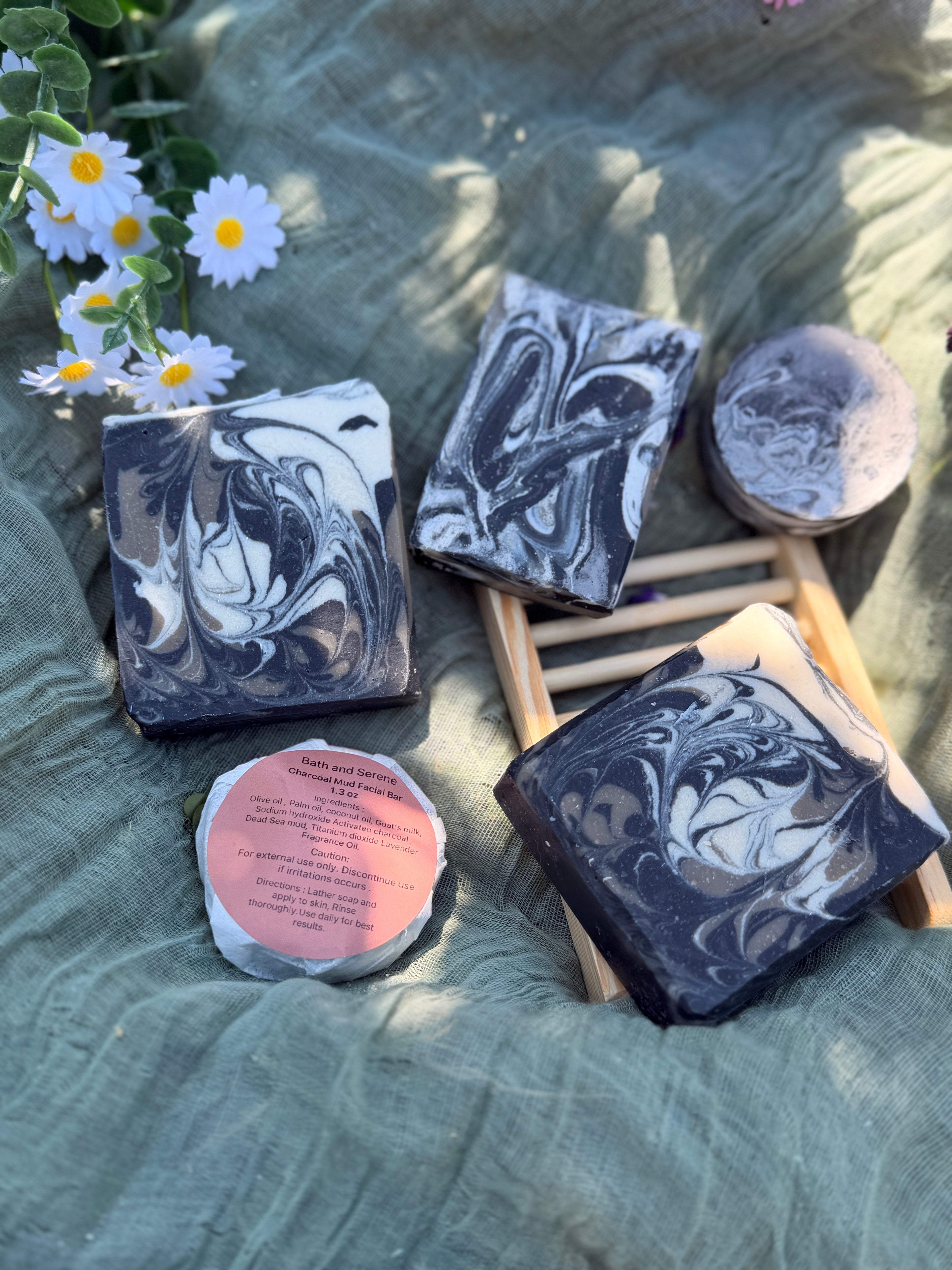 Charcoal mud Facial bar
