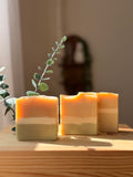 Nettle Sage Golden Glow  Turmeric Goat’s milk soap .