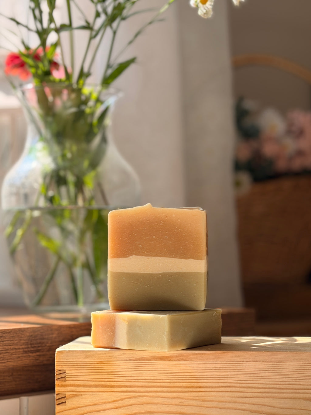 Nettle Sage Golden Glow  Turmeric Goat’s milk soap .