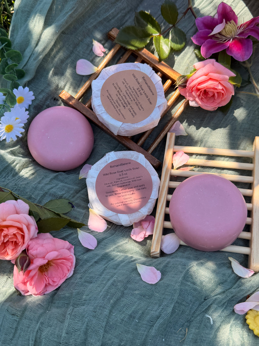 Wild rose Goats milk soap