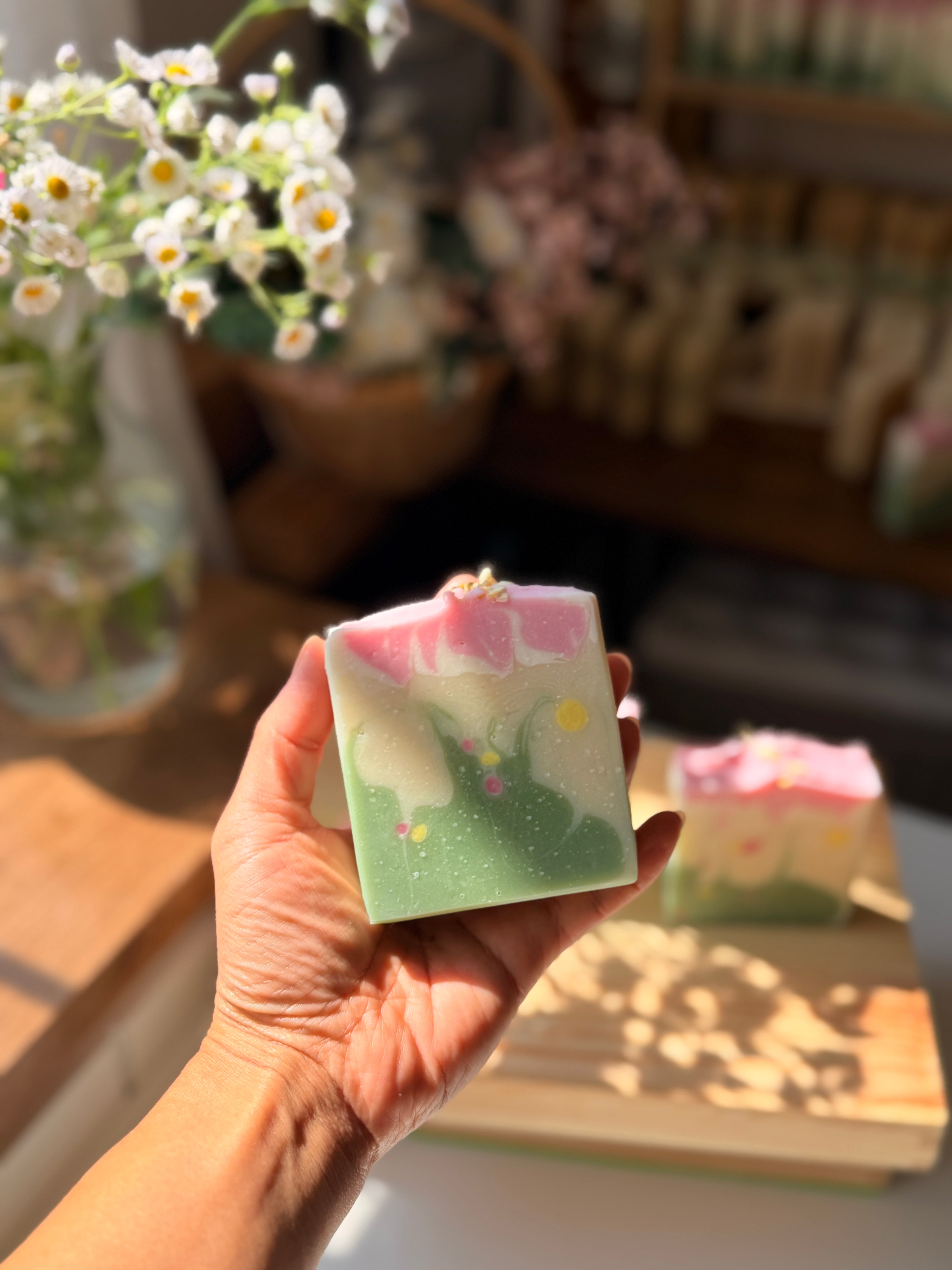 Jasmine Rose / Cherry Bloossoms Goats milk Soap