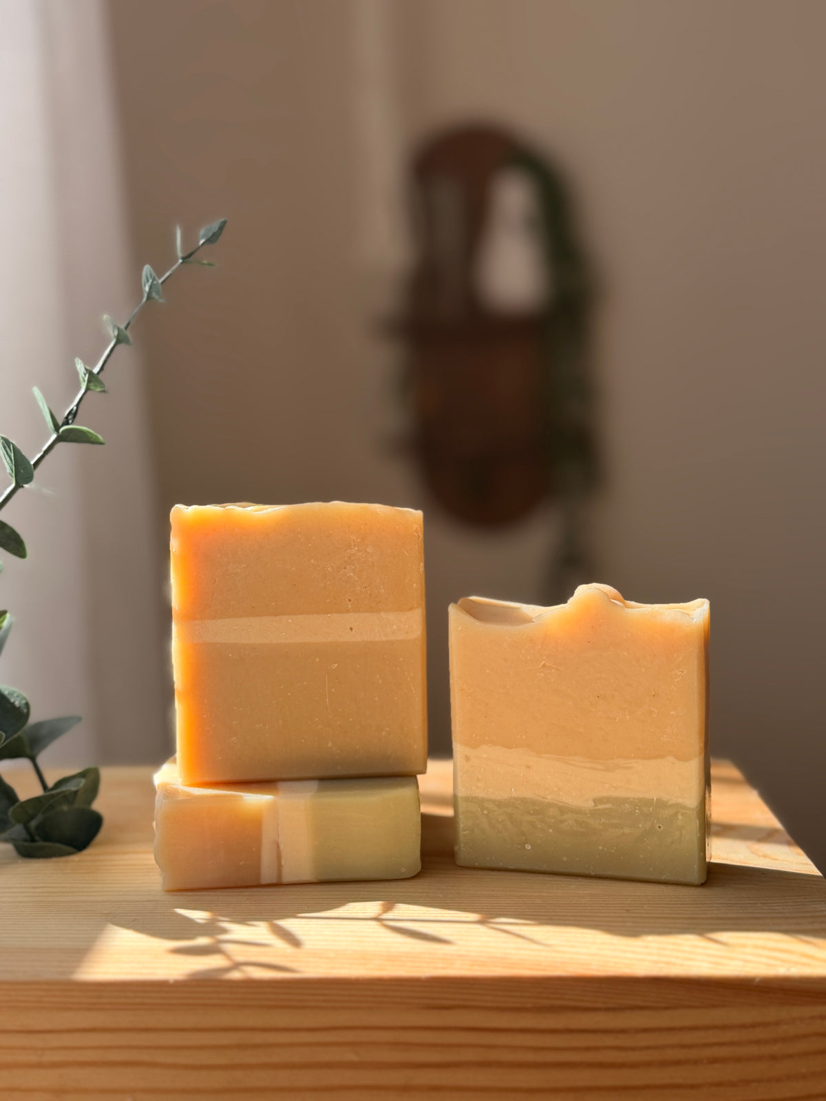 Nettle Sage Golden Glow  Turmeric Goat’s milk soap .