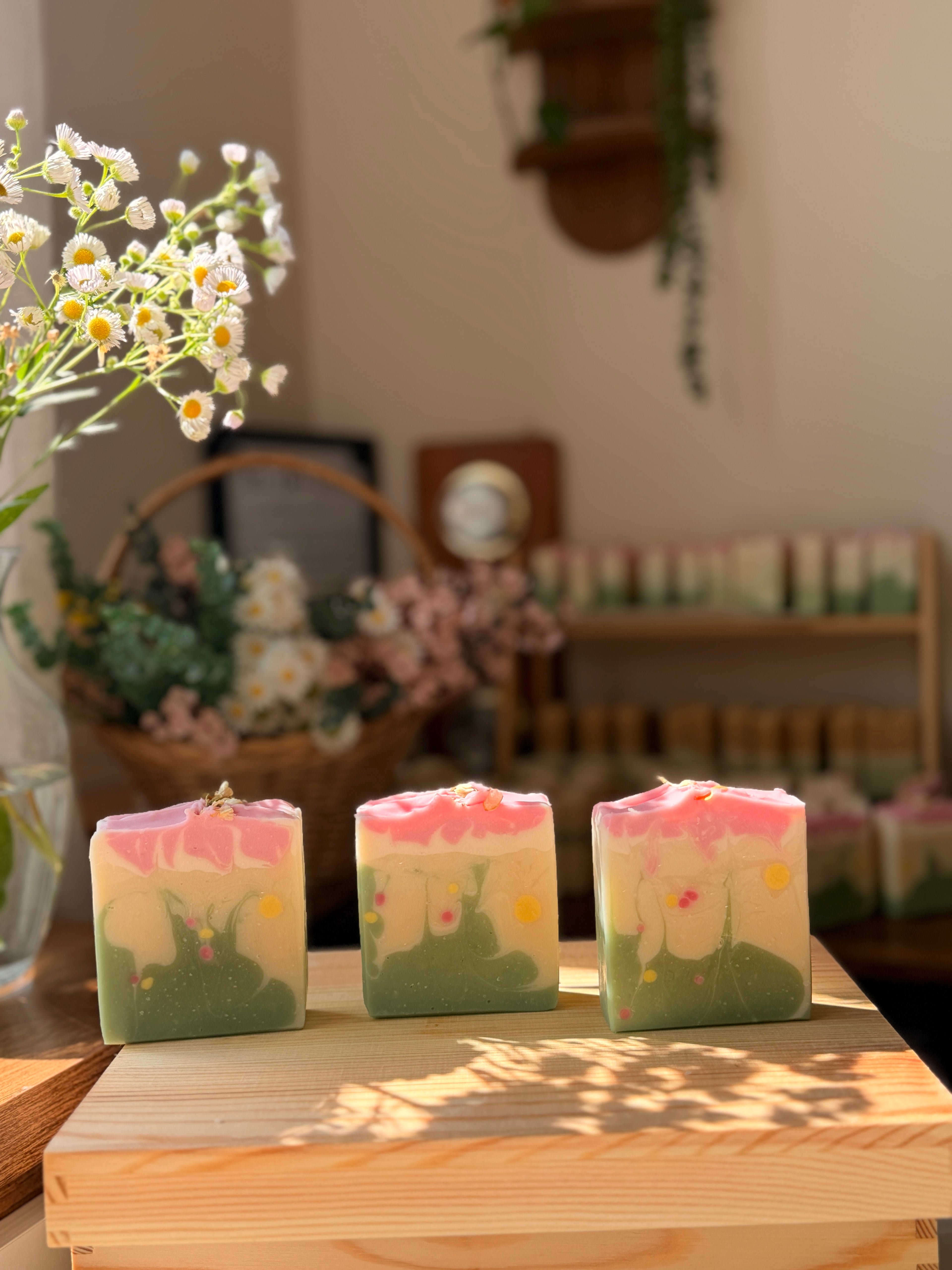 Jasmine Rose / Cherry Bloossoms Goats milk Soap