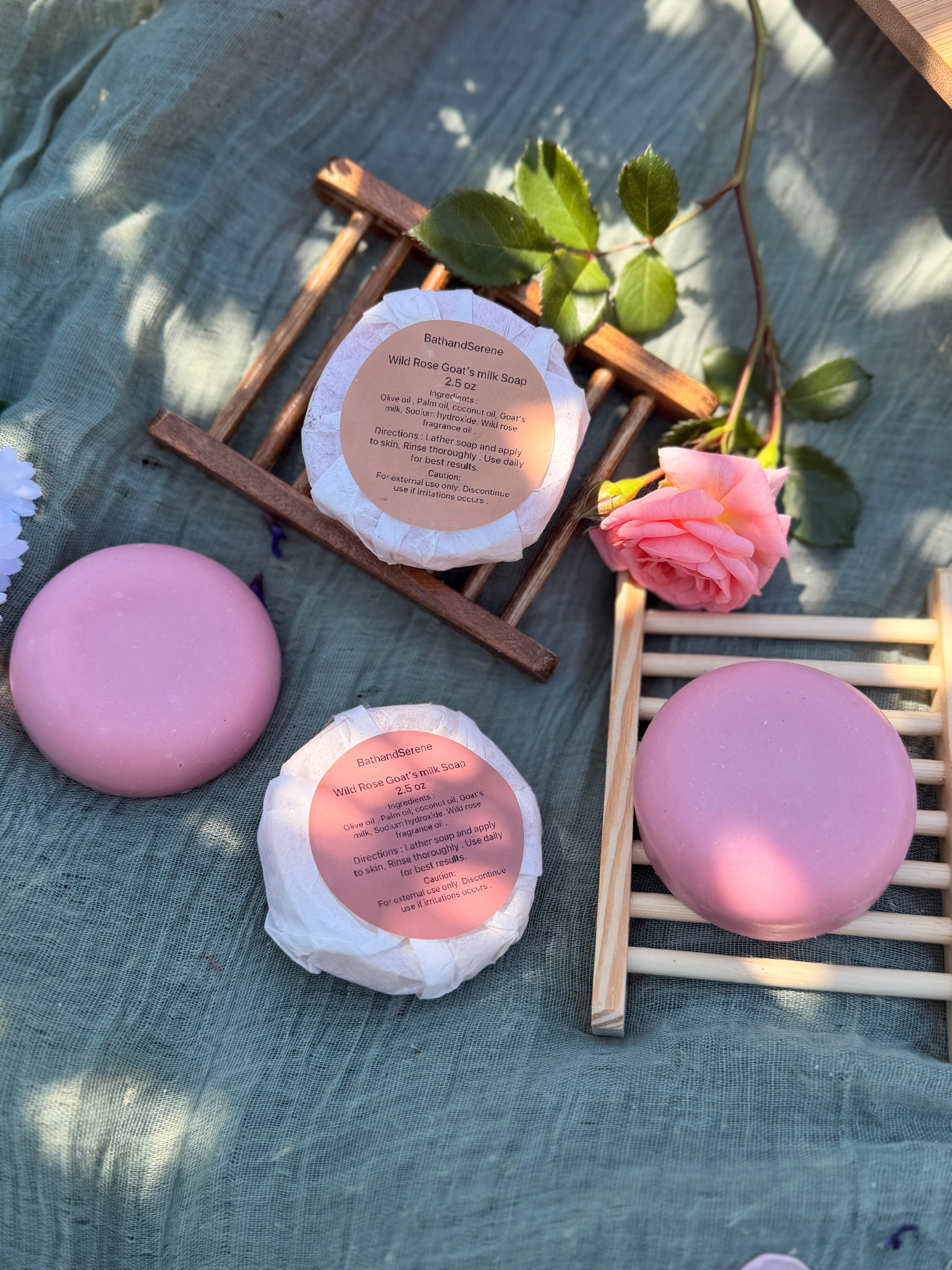 Wild rose Goats milk soap