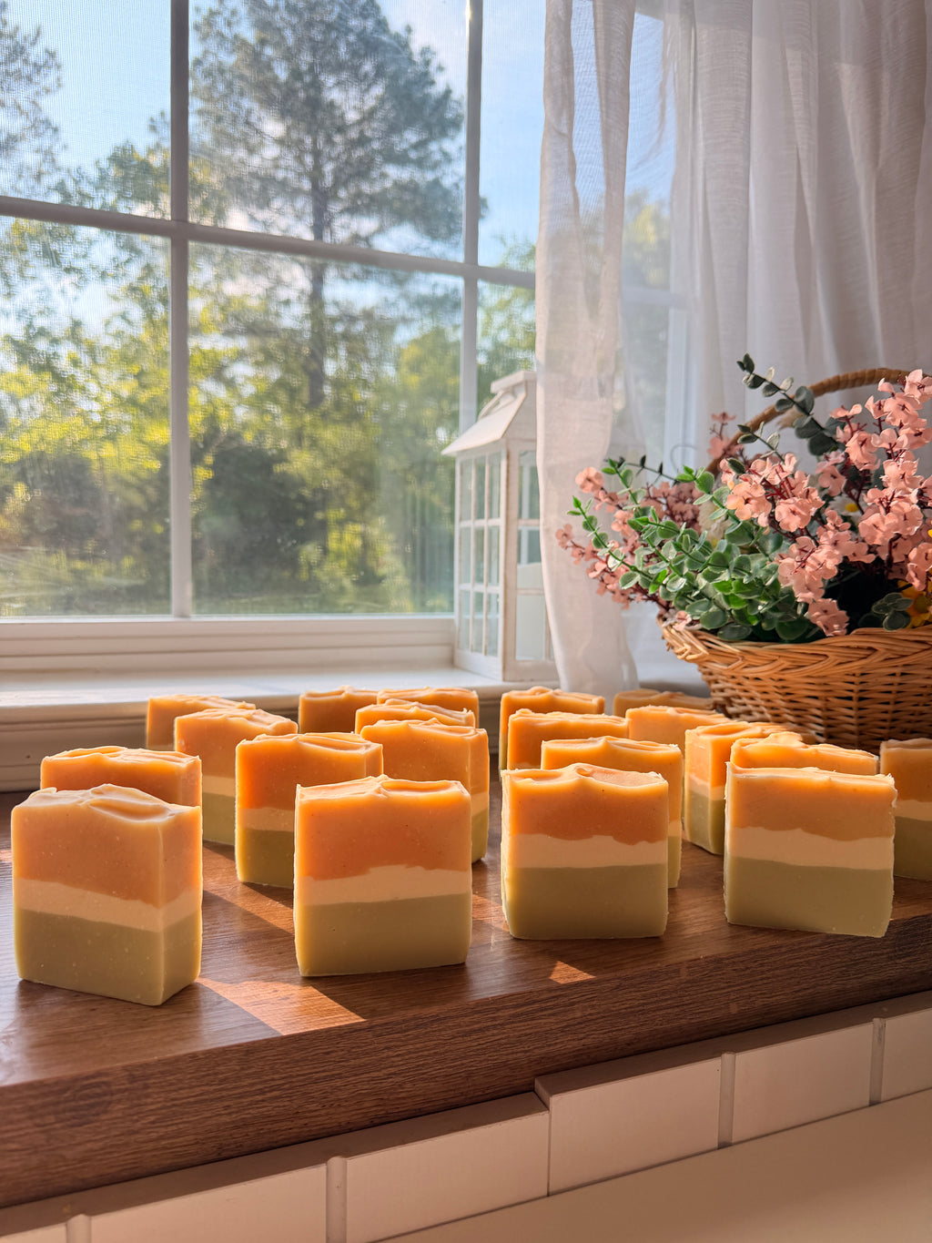 Nettle Sage Golden Glow  Turmeric Goat’s milk soap .