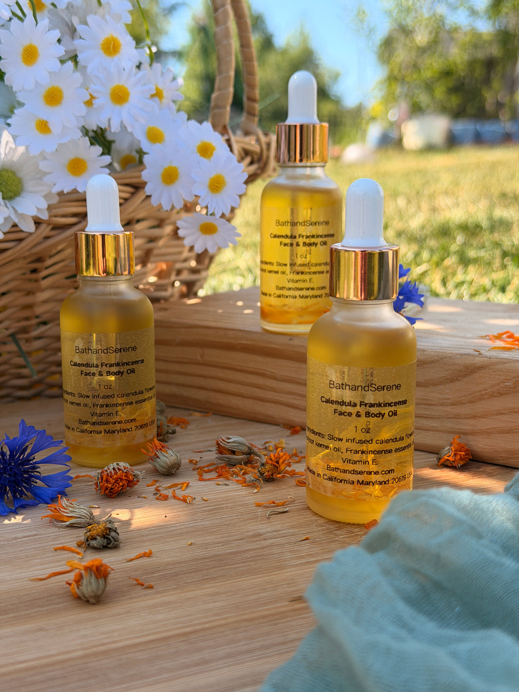 Calendula Frankincense Face & Body oil 1 oz