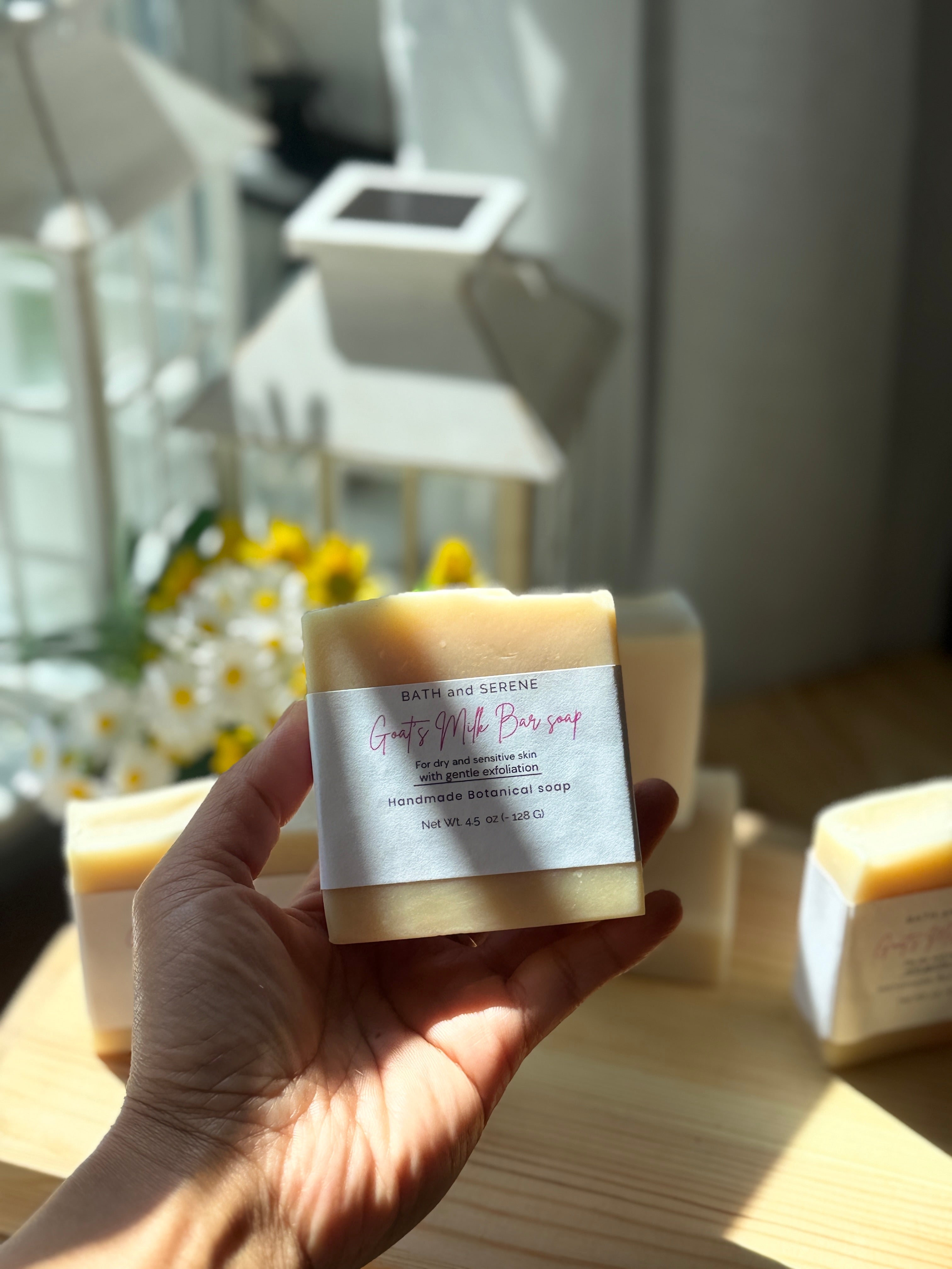 Natural handmade Goat milk Soap for sensitive skin ( for kids and adults)