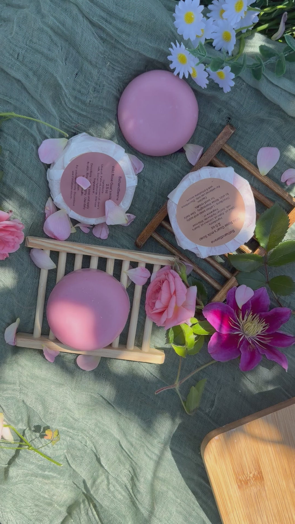 Wild rose Goats milk soap