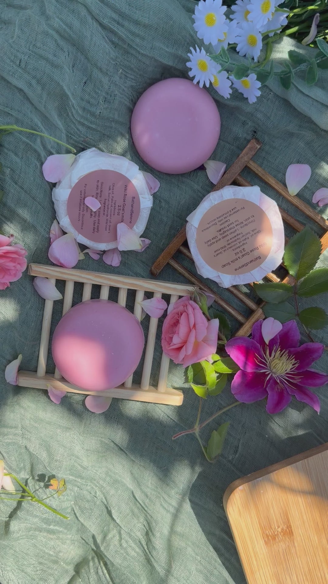 Wild rose Goats milk soap