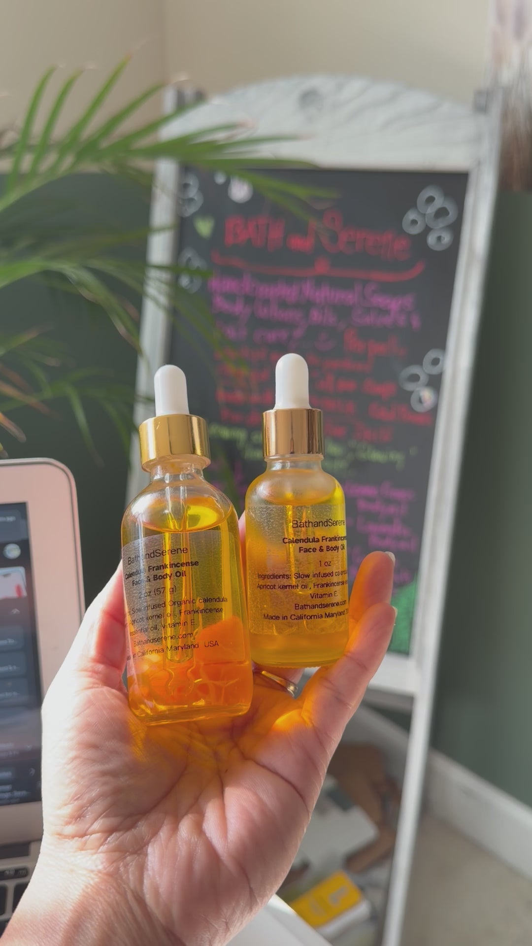 Calendula Frankincense Serum Face & Body| Youthful Radiance